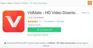 Vidmate APK download iPhone