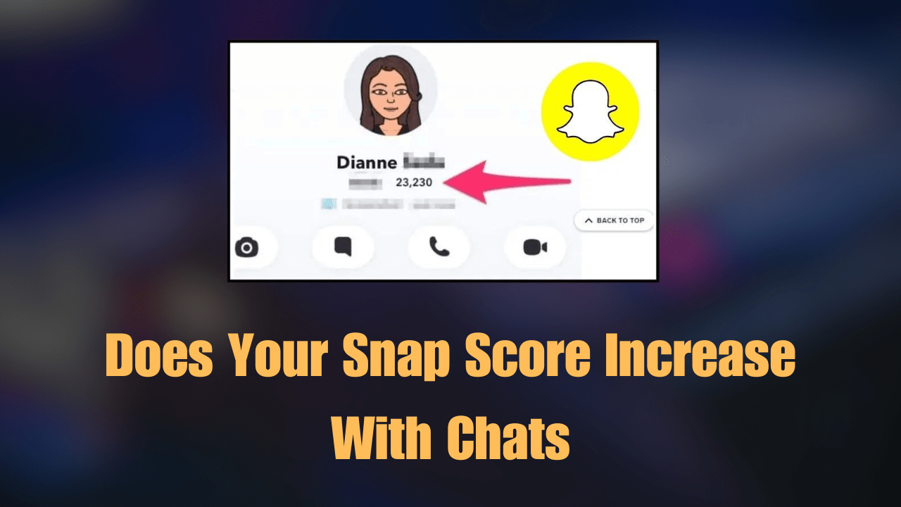 does your snap score increase with chats