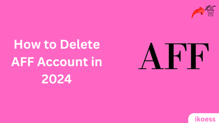 How to delete AFF account